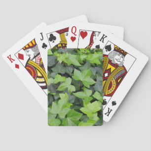 Jeu De Cartes Impression botanique verte Ivy
