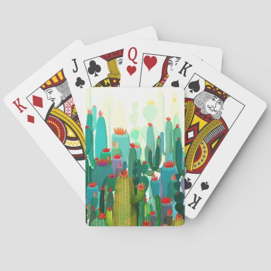 Jeu De Cartes Impression Cactus | Beaucoup De Cactus (dos)