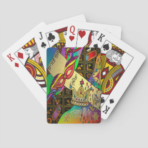 Jeu De Cartes Impression d'art sombre pour la célébration de Pou