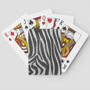 Jeu De Cartes Impression de motif animalier zèbre tendance créée