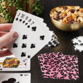 Jeu De Cartes Impression guépard rose RAB Rockabilly (In Situ)