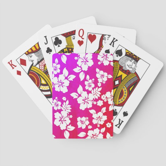 Jeu De Cartes Impression hawaïenne (dos)