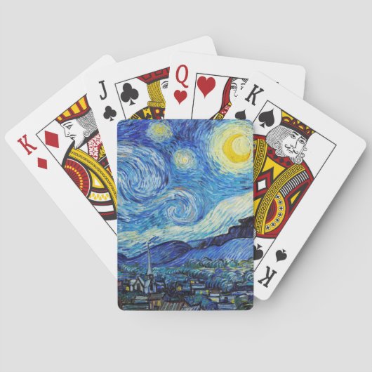 Jeu De Cartes Impressionnisme Vincent Van Gogh Starry Starry Nui (dos)