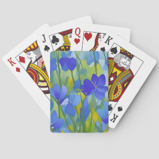 Jeu De Cartes Impressionniste PERSONNALISÉ Texas Bluebonnets