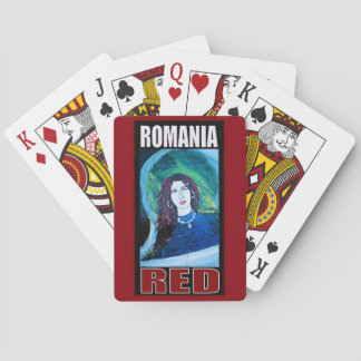 JEU DE CARTES IMPRIMANTE ROUGE ROUGE ROUMANIE