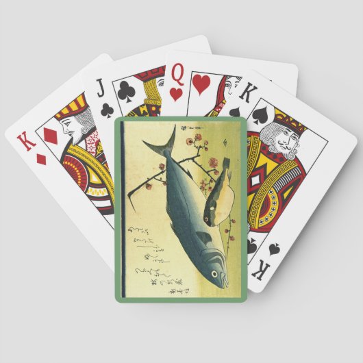 Jeu De Cartes Inada & Fugu - Impression de poisson japonais de H (dos)