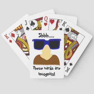 Jeu De Cartes Incognito Moustache & Lunettes Jouer Cartes
