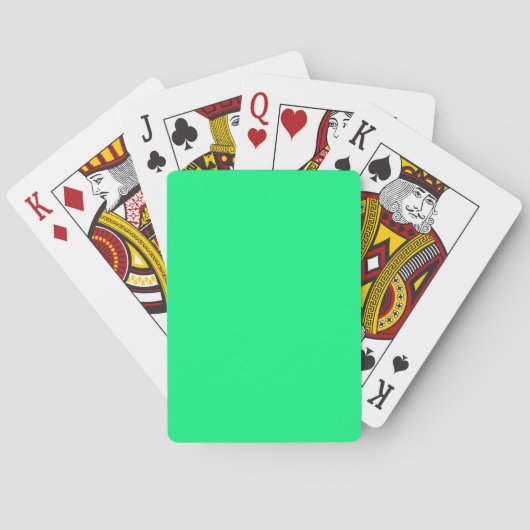 Jeu De Cartes Index Standard Lecture Crds Solid Neon Green (dos)