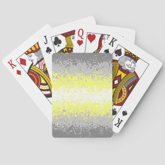 Jeu De Cartes Indicateur Abstrait de la Fierté Demigender (dos)