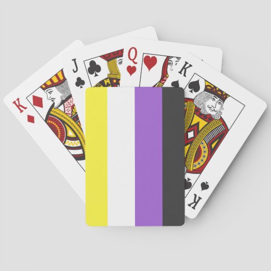 Jeu De Cartes Indicateur Enby (Pride non binaire) (dos)