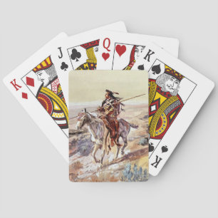 Jeu De Cartes « Indien avec lance » Cowboy Art par Charles Russe