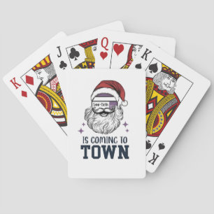 Jeu De Cartes Infirmière en soins intensifs RN Noël Santa Xmas