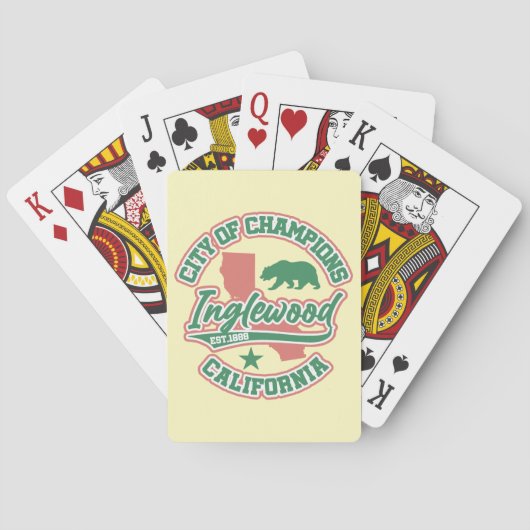 Jeu De Cartes Inglewood, Californie (dos)