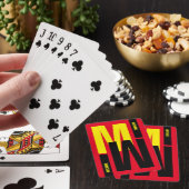 Jeu De Cartes initiale et nom du monogramme inversé (In Situ)