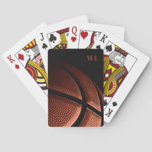 Jeu De Cartes Initiales monographiques personnalisées   Basketba