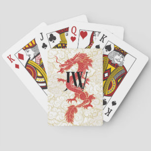 Jeu De Cartes Initiales personnalisées Lecture de Cartes, Dragon
