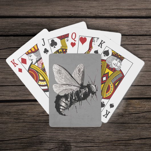Jeu De Cartes Insecte ailé de crâne gothique déplaisant