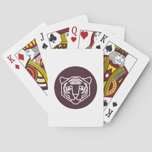 Jeu De Cartes Insigne Visage Tiger (dos)