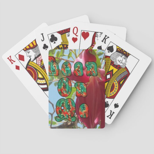 Jeu De Cartes Inspiration Lean On Me Floral Skyward Art Imprimer (dos)