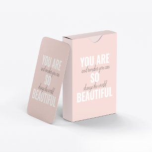 Jeu De Cartes Inspiration Vous Êtes Si Belle Citation Positive