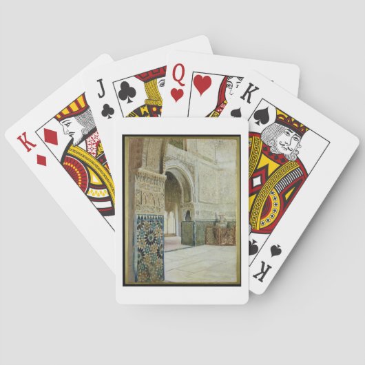 Jeu De Cartes Intérieur d'Alhambra, Grenade (la semaine) (dos)