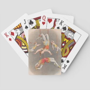 Jeu De Cartes Interprètes De Trapeze Hommes Et Femmes