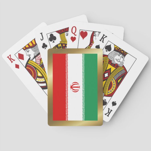 Jeu De Cartes Iran - Drapeau Jouer aux cartes (dos)