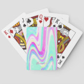 Jeu De Cartes Iridescente Holographique Liquide Swirl (dos)