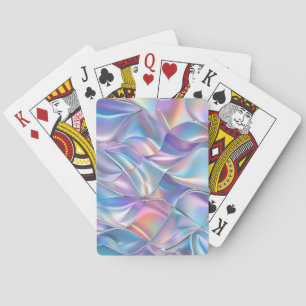 Jeu De Cartes Iridescente métallique 6 géométrique
