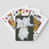 Jeu De Cartes Iris à barbe blanche sur fond noir (dos)