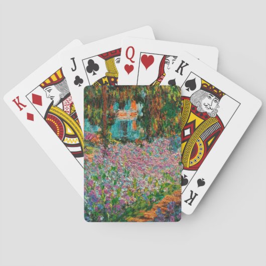 Jeu De Cartes Iris Jardin Monet Giverny fleurs (dos)