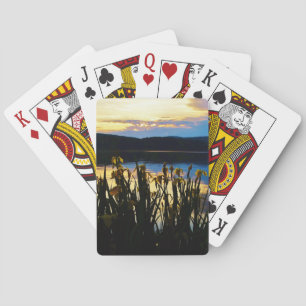 Jeu De Cartes Iris jaunes sur la rive du lac Arrowhead