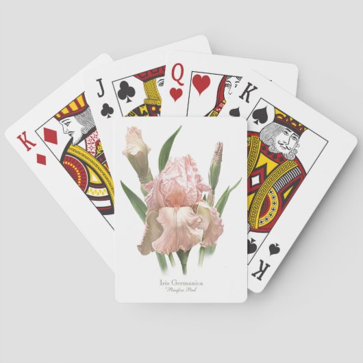 Jeu De Cartes Iris Rose Pâle (dos)