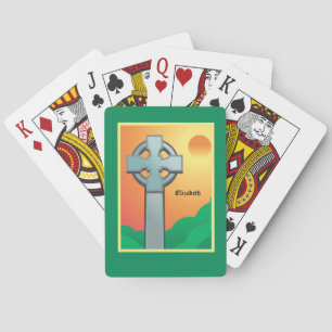 Jeu De Cartes Irish Blessings Cross Personnalisé