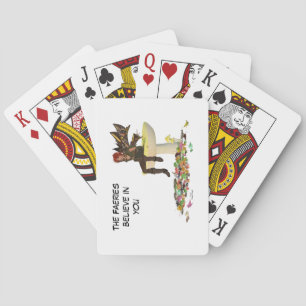 Jeu De Cartes Irish Boy Fairy On Mushroom Jouer Des Cartes