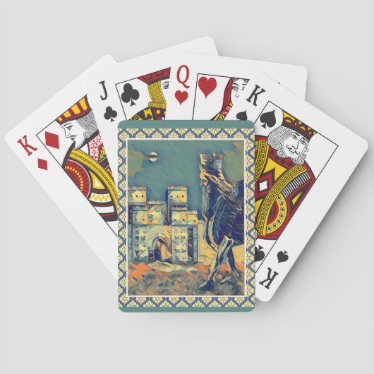 Jeu De Cartes Ishtar Gate Lamassu Classic Playing Cards (dos)