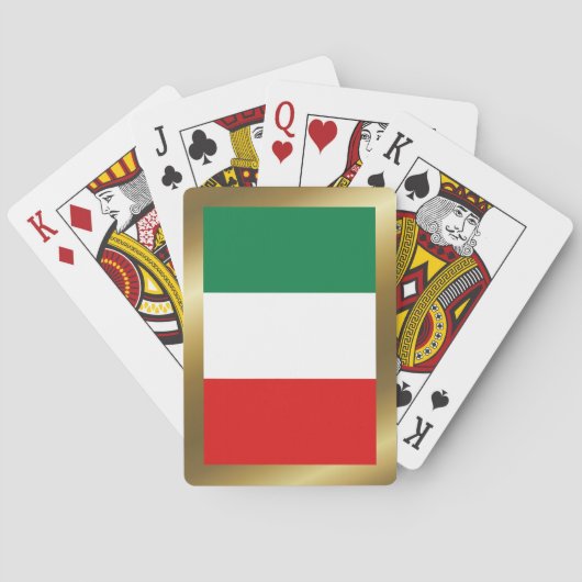 Jeu De Cartes Italie Drapeau Jouer des cartes (dos)