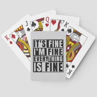 JEU DE CARTES IT'S FINE I'M FINE EVERYTHING IS FINE