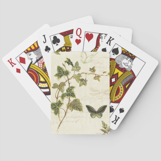 Jeu De Cartes Ivies et papillons (dos)