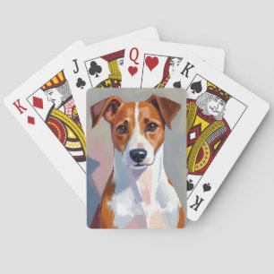 Jeu De Cartes Jack Russell Terrier Peinture de chien animal de
