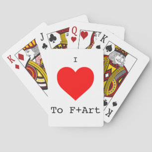 Jeu De Cartes J'ADORE F+Art Playing Cards by The F+Art Cafe