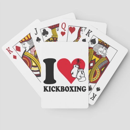 Jeu De Cartes J'adore le kickboxing (dos)