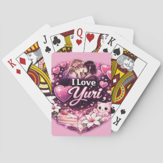Jeu De Cartes J'adore Yuri | Esthétique Anime Filles' Amour Kawa