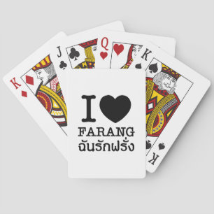 Jeu De Cartes J'ai Cœur Noir (Amour) Farang