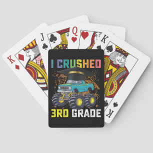 Jeu De Cartes J'ai écrasé 3e grade Monster Truck Graduation