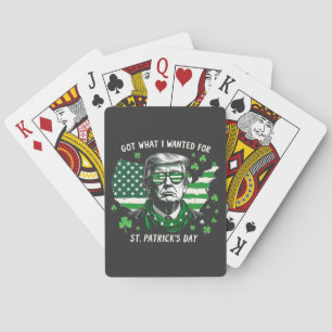 Jeu De Cartes J'ai eu ce que je voulais pour la Saint Patrick's 