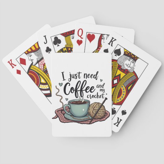 Jeu De Cartes J'ai juste besoin de café et de Crochet (dos)