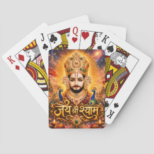 Jeu De Cartes Jai Shri Khatu Shyam Ji Œuvre d'Art Dévotionnel