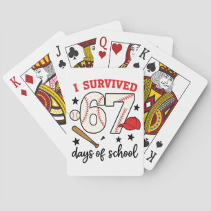 Jeu De Cartes J'ai survécu 67 jours de sport de baseball à l'éco