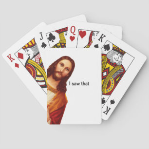 Jeu De Cartes J'Ai Vu Que Jésus Jouait Des Cartes